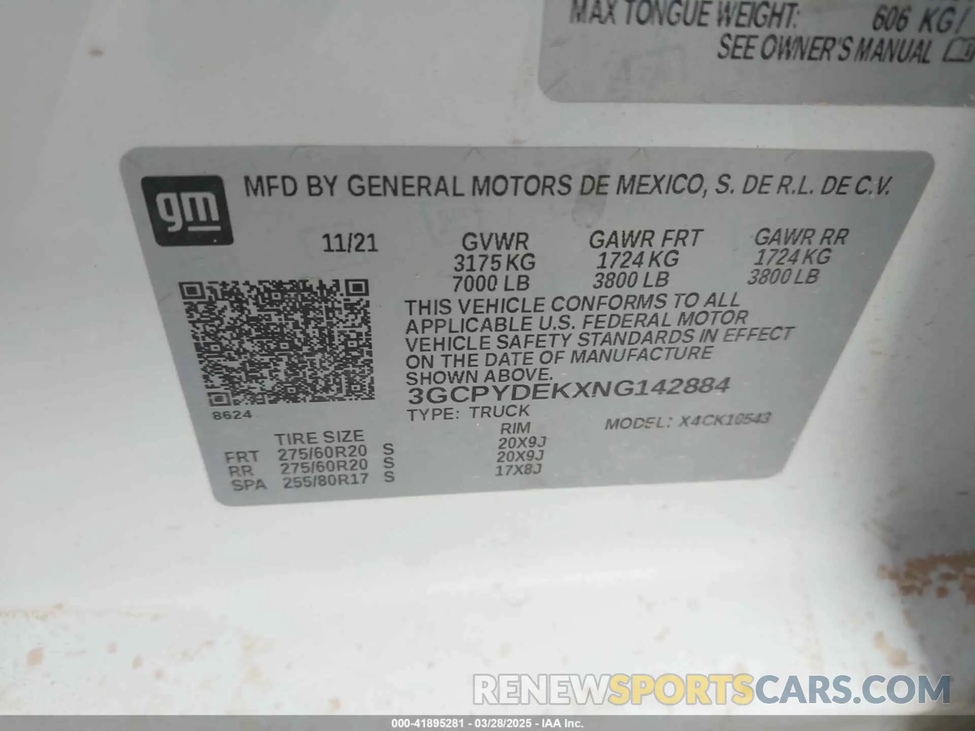 9 fotografías del automóvil dañado 3GCPYDEKXNG142884 CHEVROLET SILVERADO 1500 LTD 2022