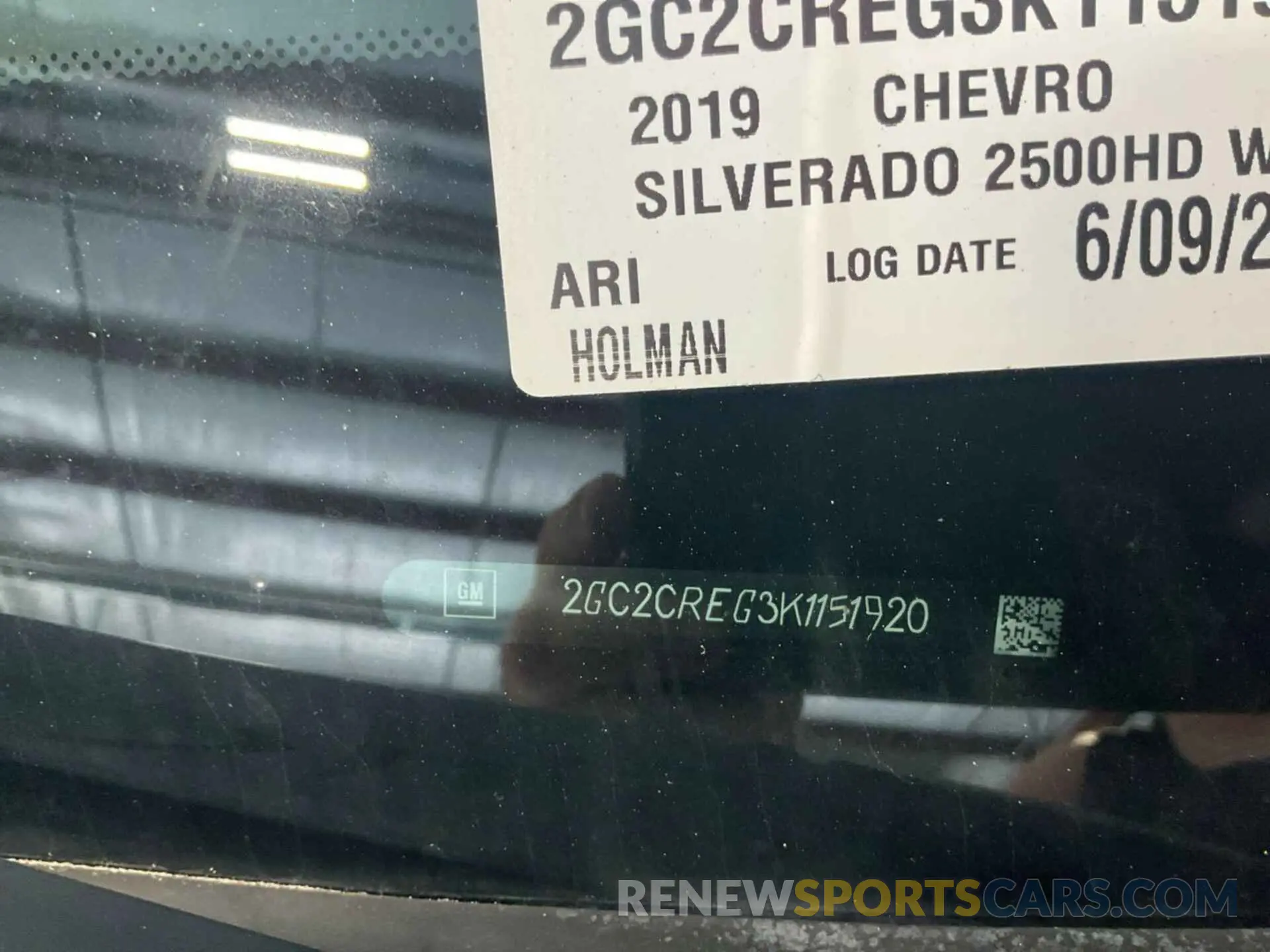 15 fotografías del automóvil dañado 2GC2CREG3K1151920 CHEVROLET SILVERADO 2019
