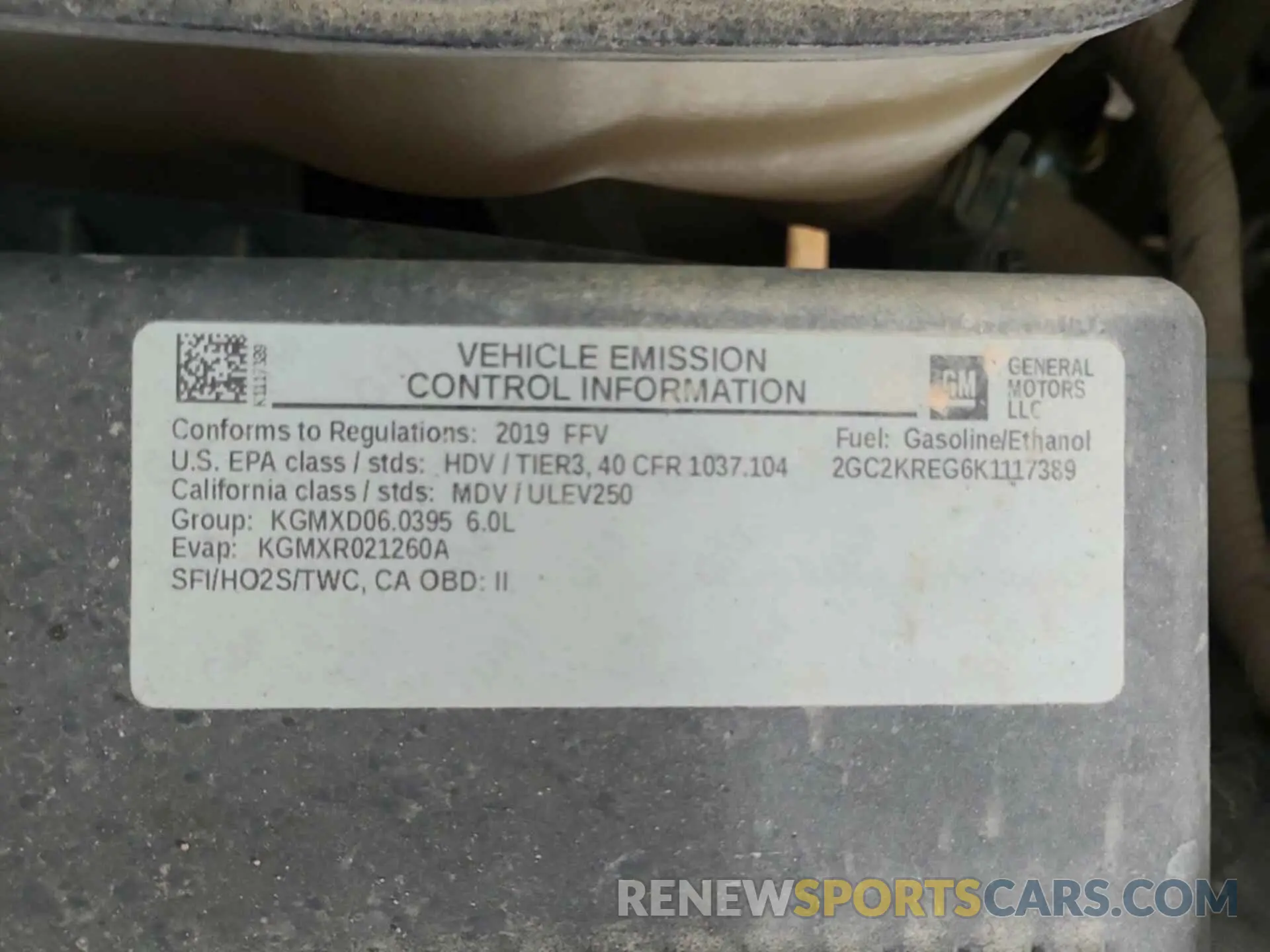 1 fotografías del automóvil dañado 2GC2KREG6K1117389 CHEVROLET SILVERADO 2019