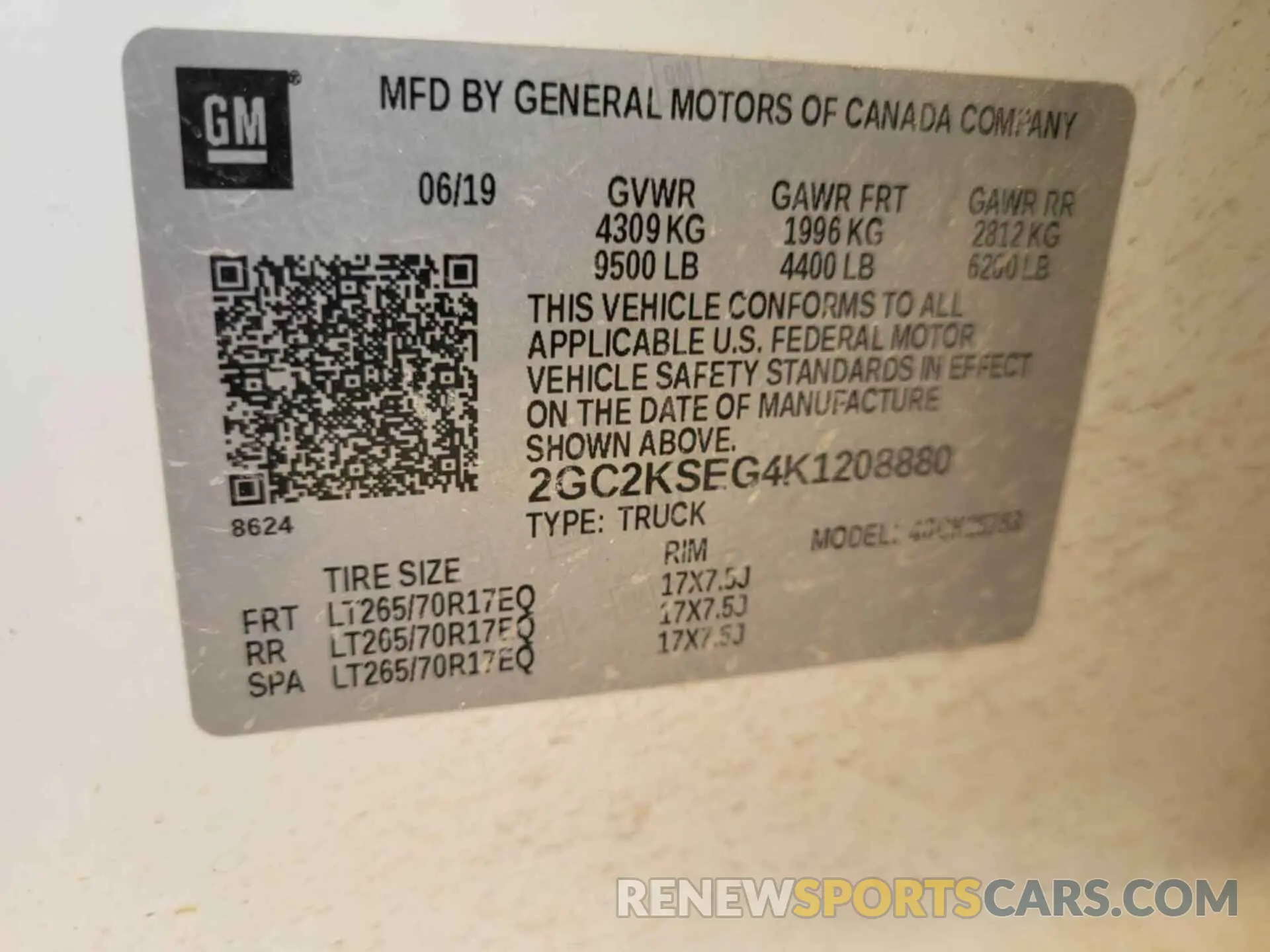 33 fotografías del automóvil dañado 2GC2KSEG4K1208880 CHEVROLET SILVERADO 2019