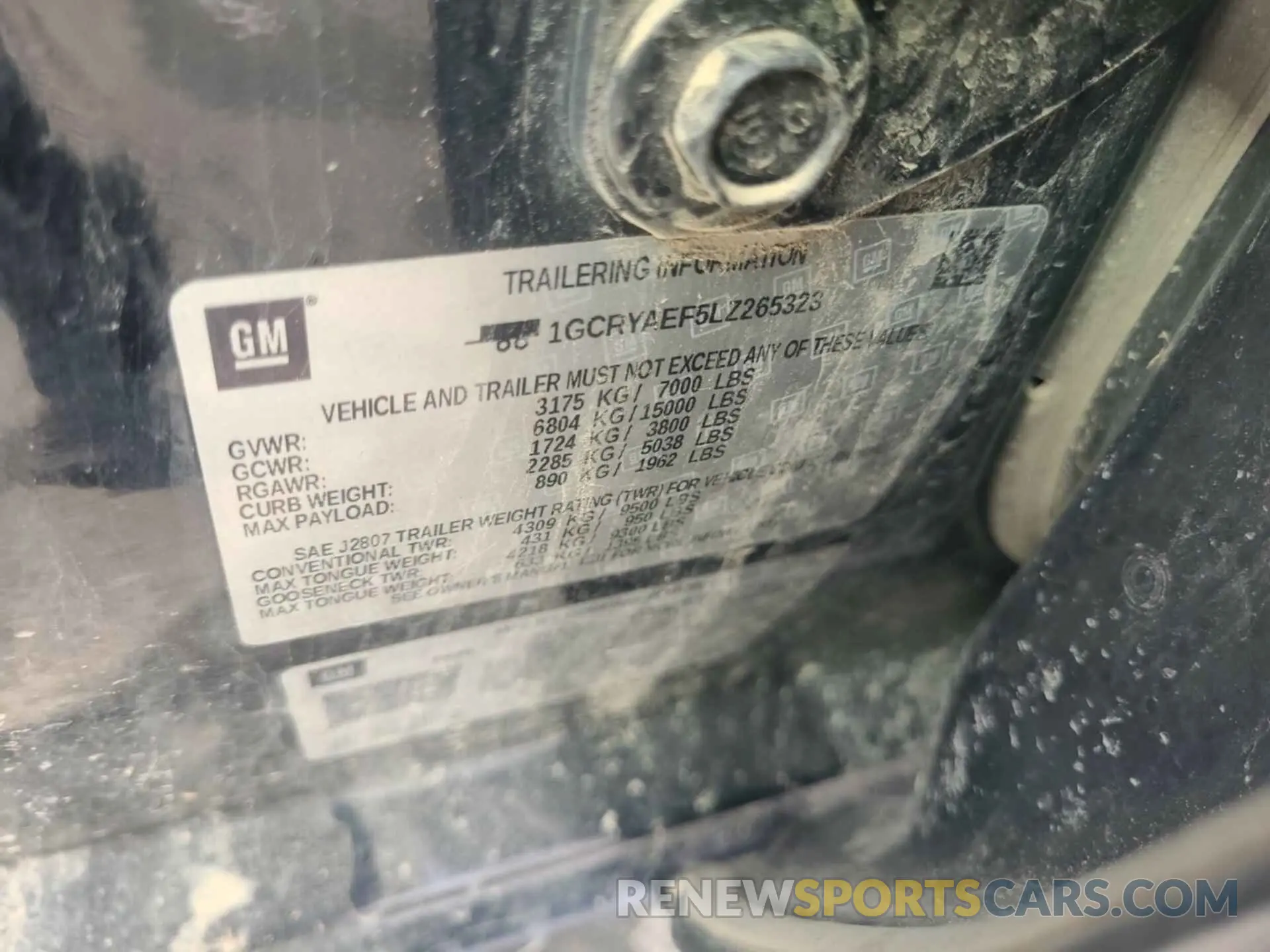 19 fotografías del automóvil dañado 1GCRYAEF5LZ265323 CHEVROLET SILVERADO 2020