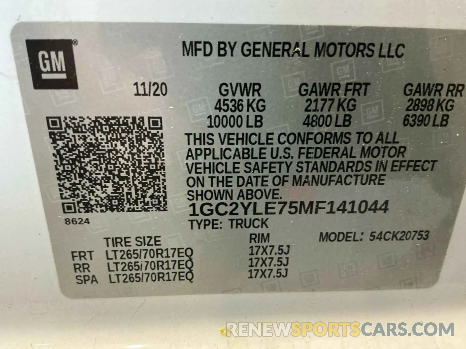 18 fotografías del automóvil dañado 1GC2YLE75MF141044 CHEVROLET SILVERADO 2021