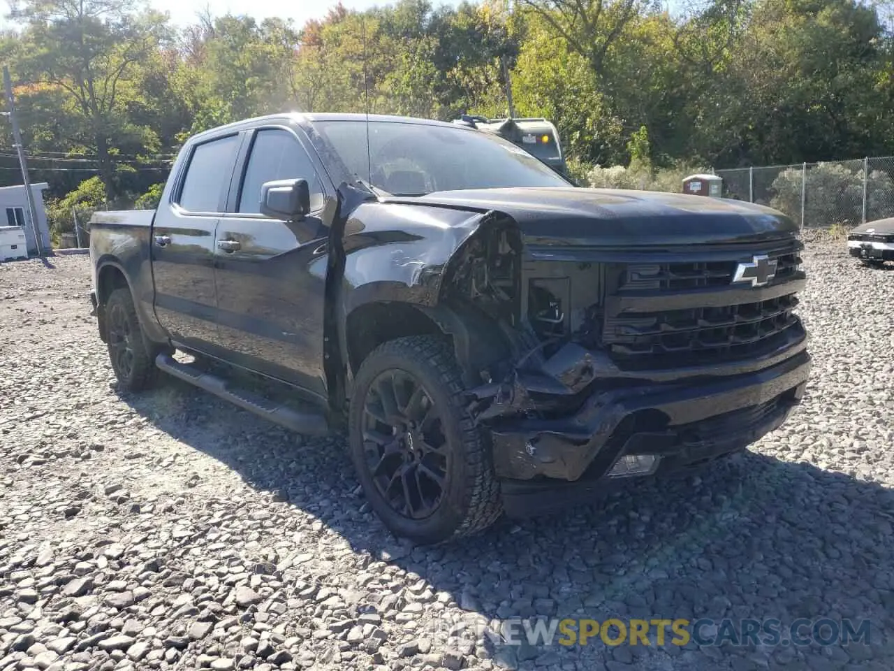 4 fotografías del automóvil dañado 1GCUDEED0PZ300691 CHEVROLET SILVERADO 2023