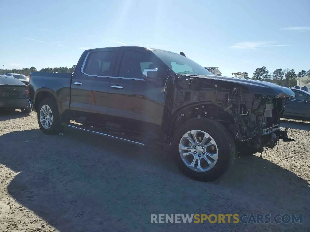 4 fotografías del automóvil dañado 1GCUDGEL3PZ210034 CHEVROLET SILVERADO 2023