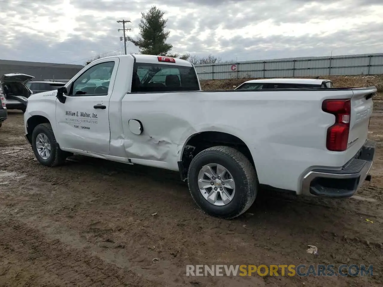 2 fotografías del automóvil dañado 3GCNAAEDXPG293304 CHEVROLET SILVERADO 2023