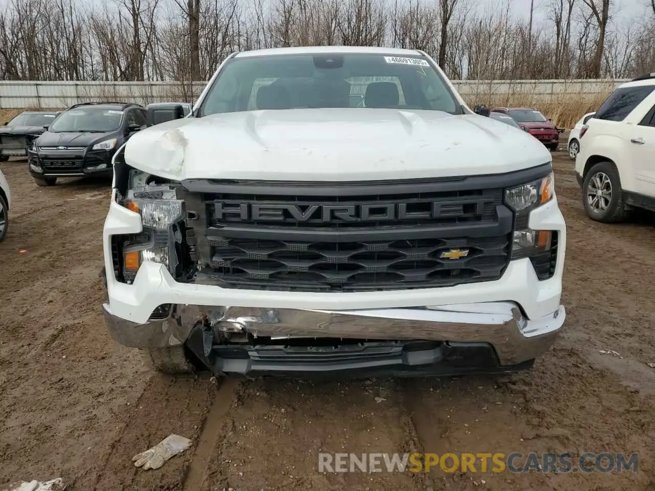 5 fotografías del automóvil dañado 3GCNAAEDXPG293304 CHEVROLET SILVERADO 2023