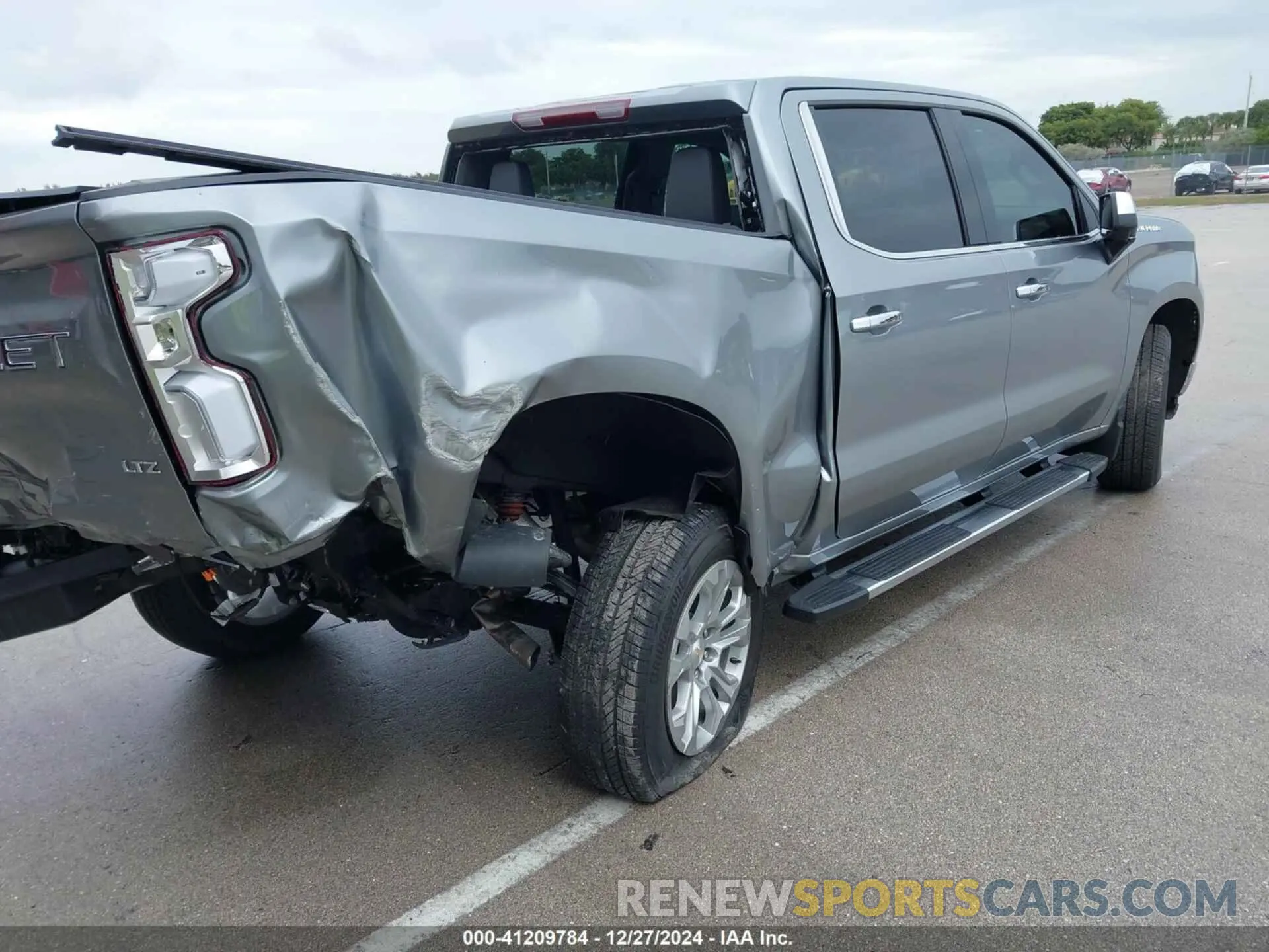 4 fotografías del automóvil dañado 2GCPAEED3R1273195 CHEVROLET SILVERADO 2024