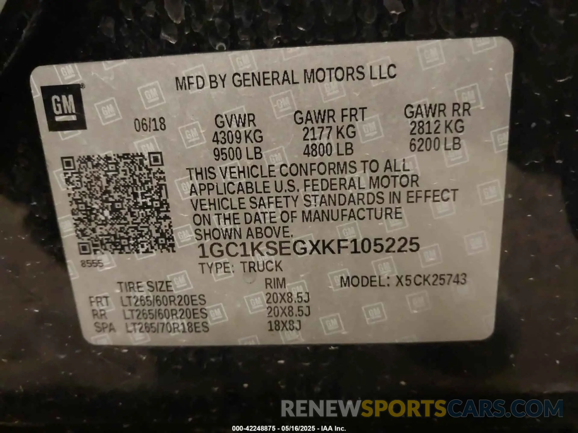 9 fotografías del automóvil dañado 1GC1KSEGXKF105225 CHEVROLET SILVERADO 2500HD 2019