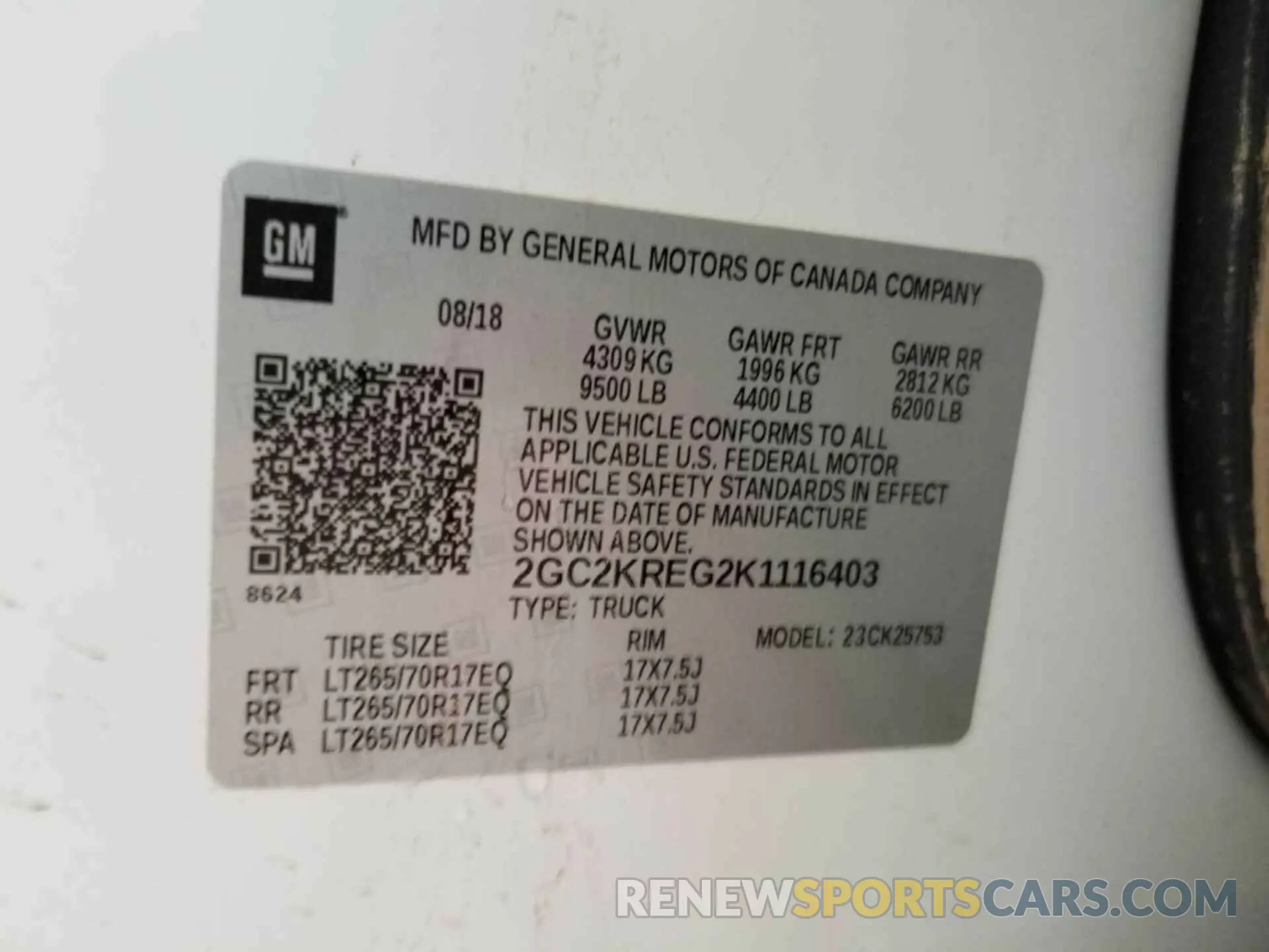 17 fotografías del automóvil dañado 2GC2KREG2K1116403 CHEVROLET SILVERADO 2500HD 2019