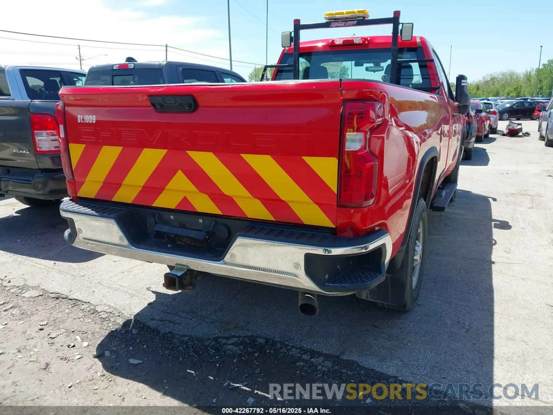 4 fotografías del automóvil dañado 1GC0WLE71MF129129 CHEVROLET SILVERADO 2500HD 2021