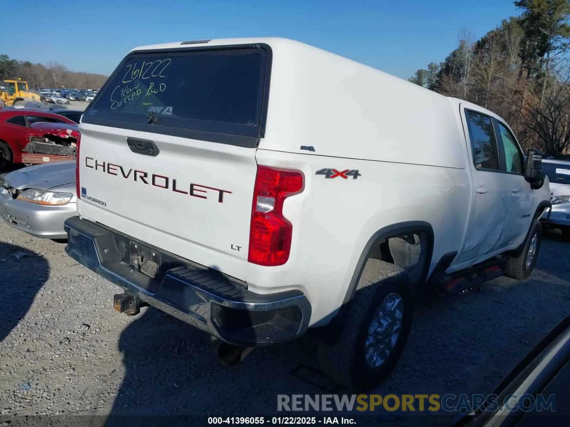 4 fotografías del automóvil dañado 1GC1YNEY0MF261222 CHEVROLET SILVERADO 2500HD 2021
