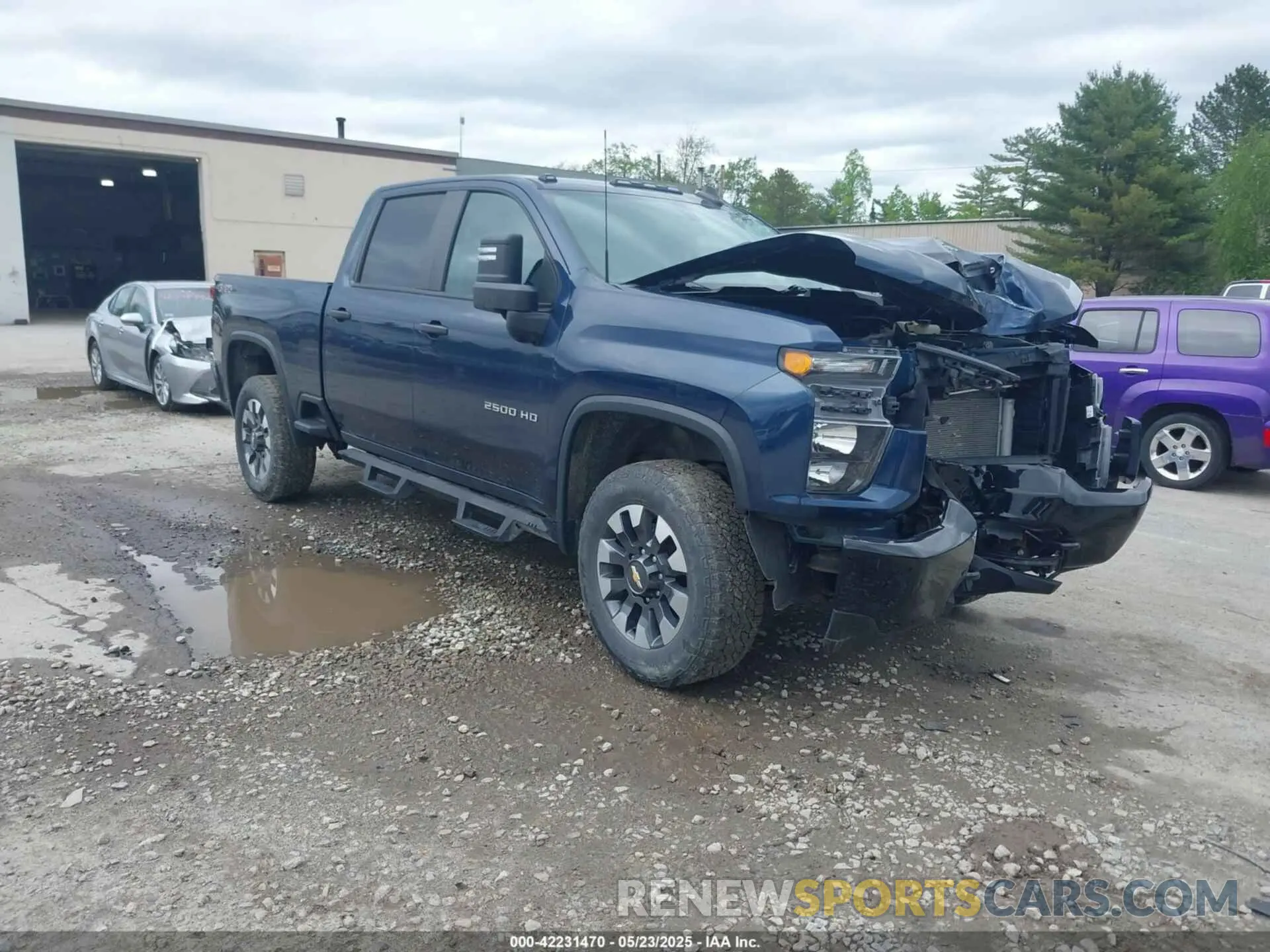 1 fotografías del automóvil dañado 1GC4YME75MF160093 CHEVROLET SILVERADO 2500HD 2021
