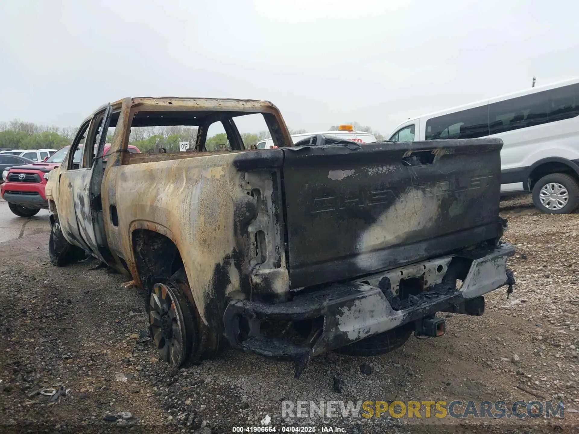 3 fotografías del automóvil dañado 1GC4YMEY7MF283631 CHEVROLET SILVERADO 2500HD 2021
