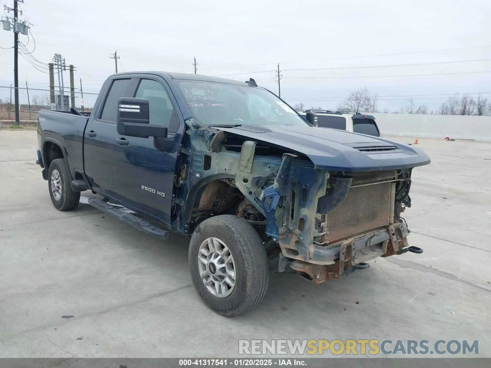 1 fotografías del automóvil dañado 1GC5YLE76MF132656 CHEVROLET SILVERADO 2500HD 2021