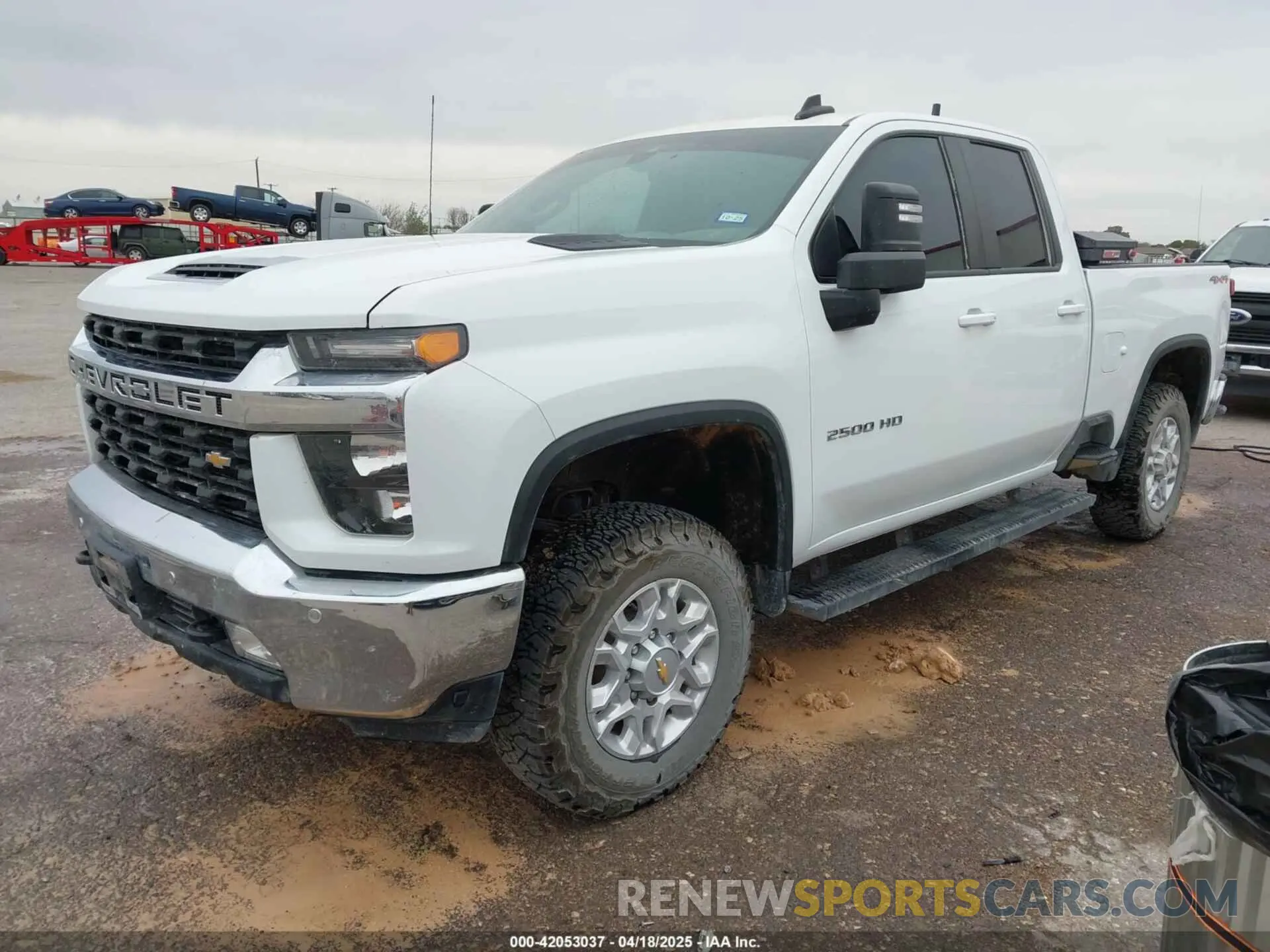 2 fotografías del automóvil dañado 1GC5YNE7XNF325471 CHEVROLET SILVERADO 2500HD 2022
