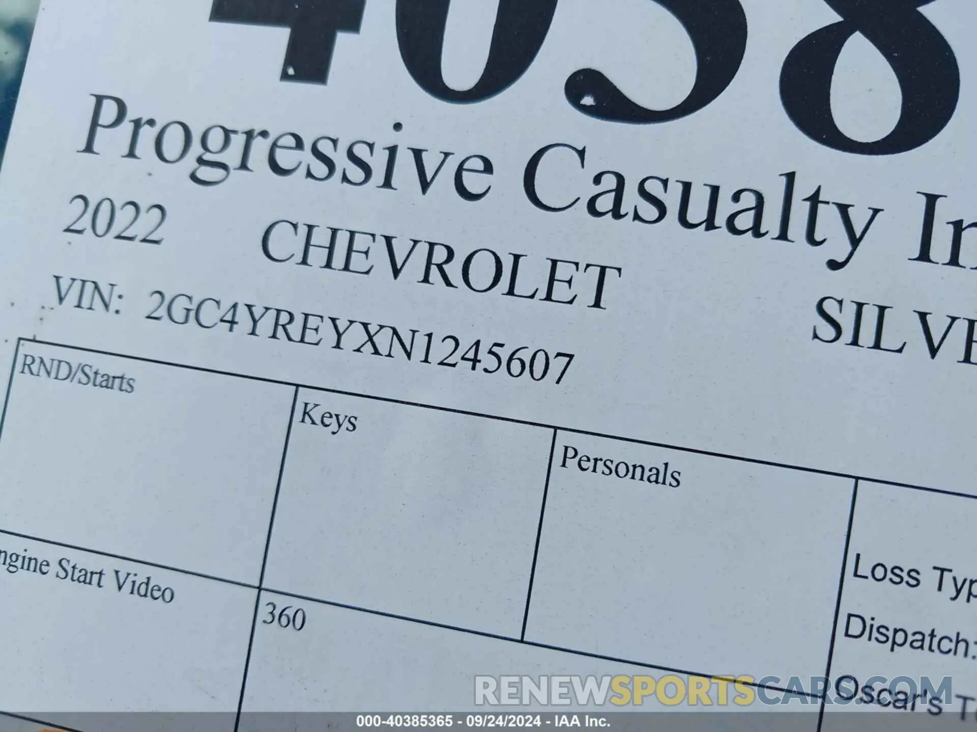 19 fotografías del automóvil dañado 2GC4YREYXN1245607 CHEVROLET SILVERADO 2500HD 2022