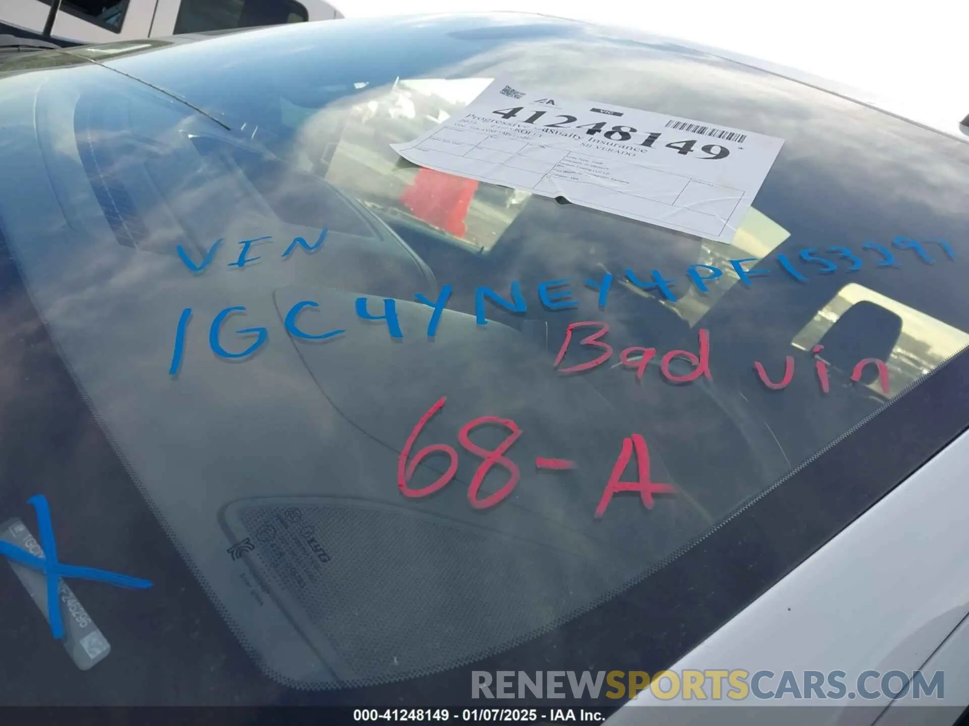 8 fotografías del automóvil dañado 1GC4YNEY4PF153297 CHEVROLET SILVERADO 2500HD 2023