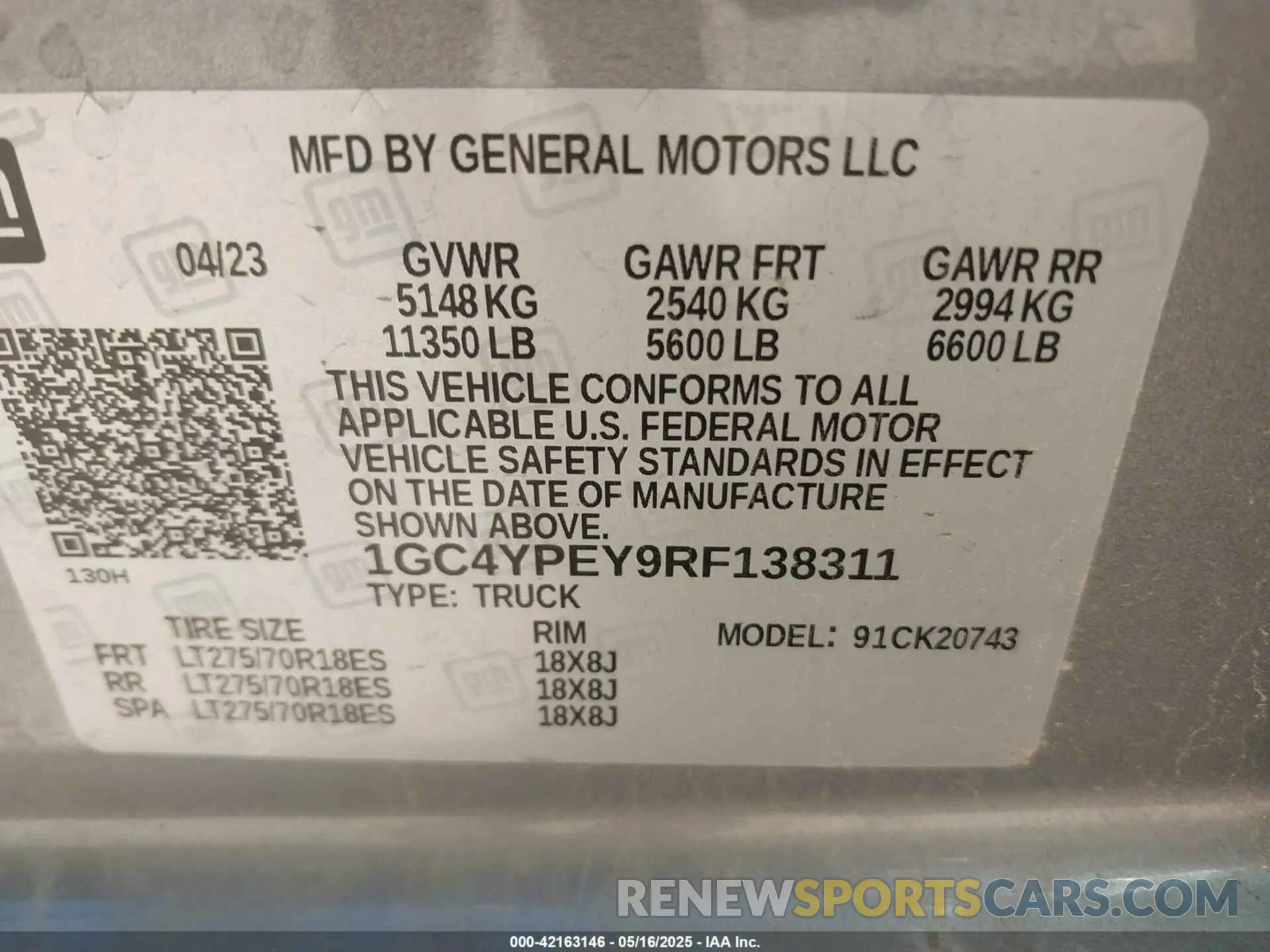 8 fotografías del automóvil dañado 1GC4YPEY9RF138311 CHEVROLET SILVERADO 2500HD 2024
