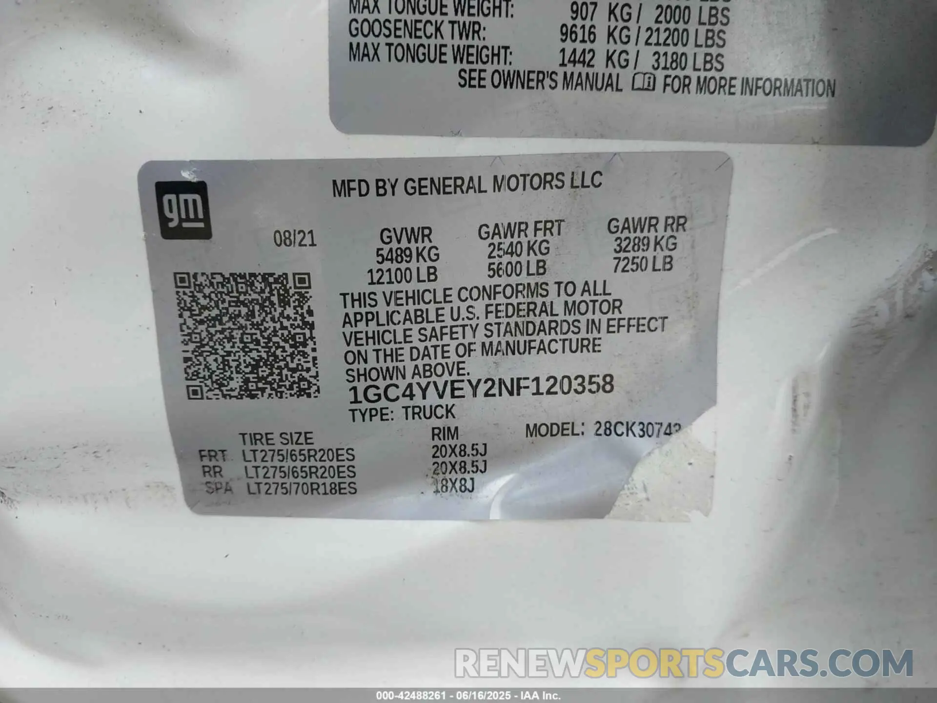 9 fotografías del automóvil dañado 1GC4YVEY2NF120358 CHEVROLET SILVERADO 3500HD 2022