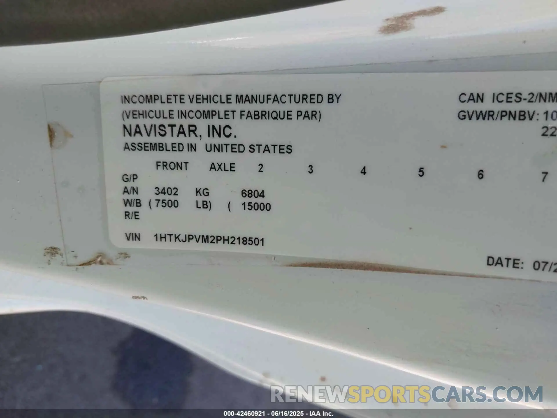 8 fotografías del automóvil dañado 1HTKJPVM2PH218501 CHEVROLET SILVERADO MD 2023