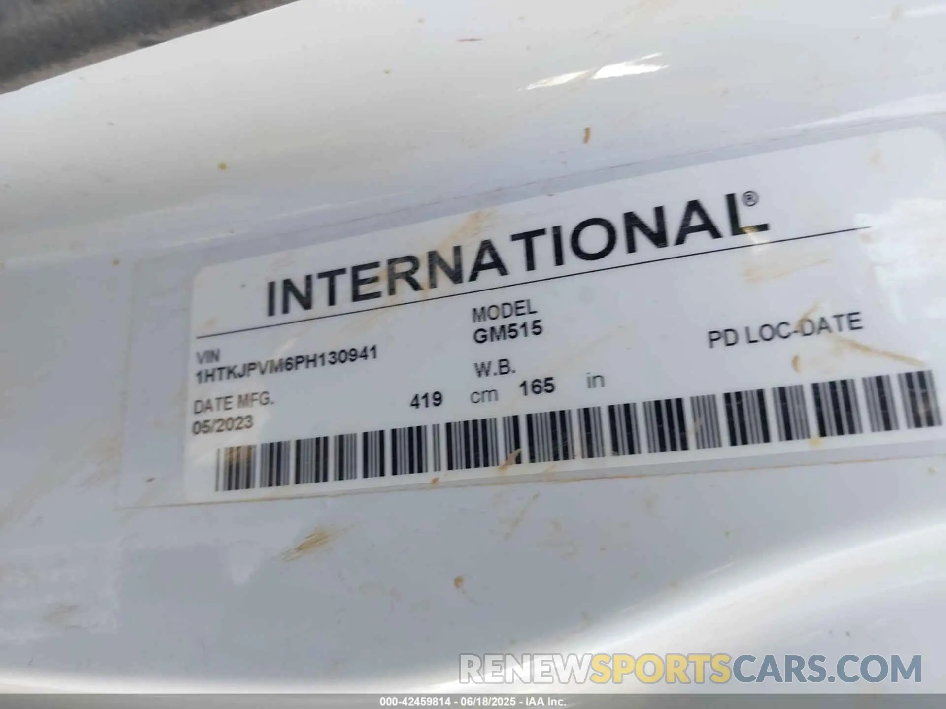 8 fotografías del automóvil dañado 1HTKJPVM6PH130941 CHEVROLET SILVERADO MD 2023