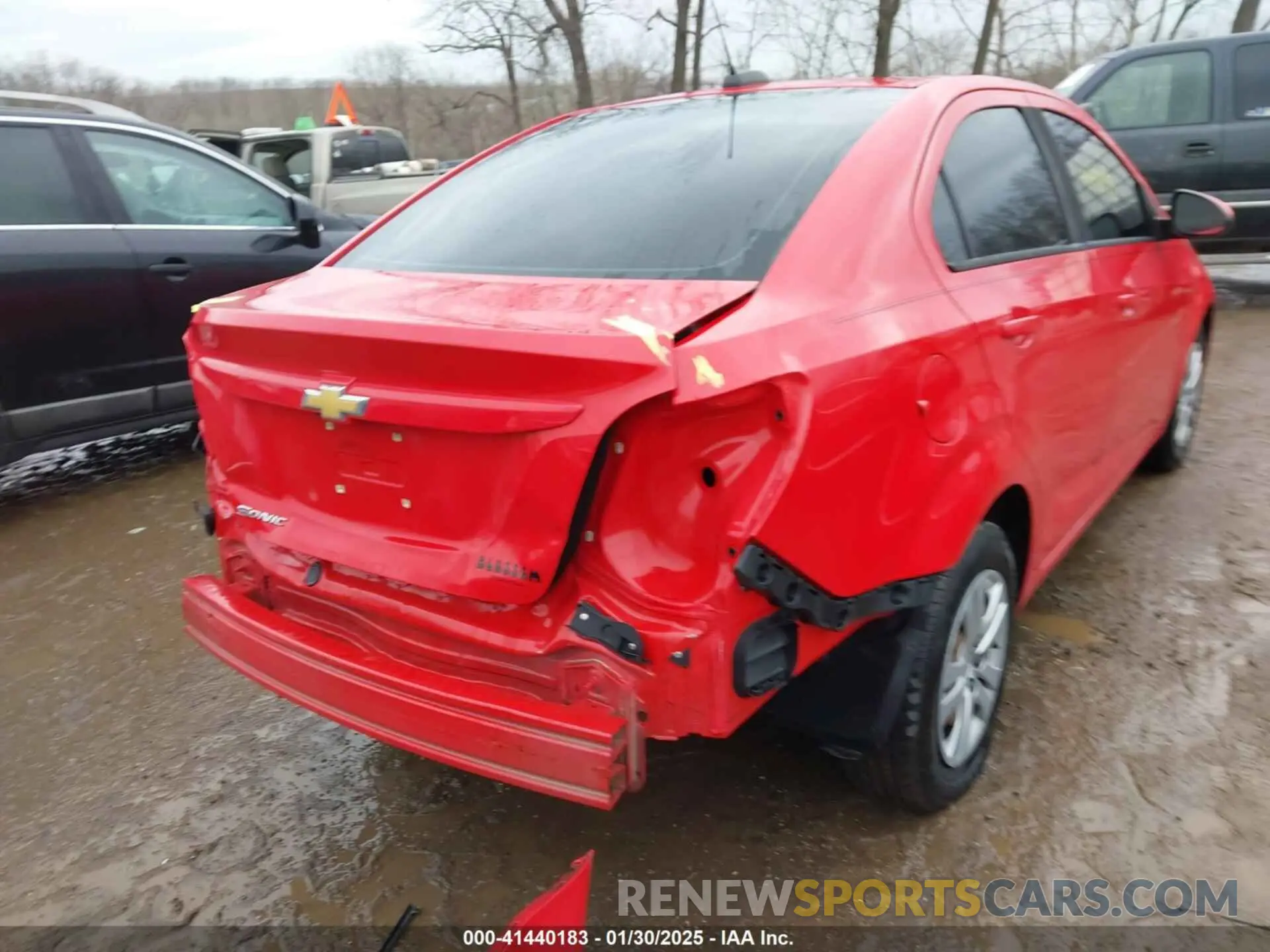 6 fotografías del automóvil dañado 1G1JB5SB8K4134866 CHEVROLET SONIC 2019