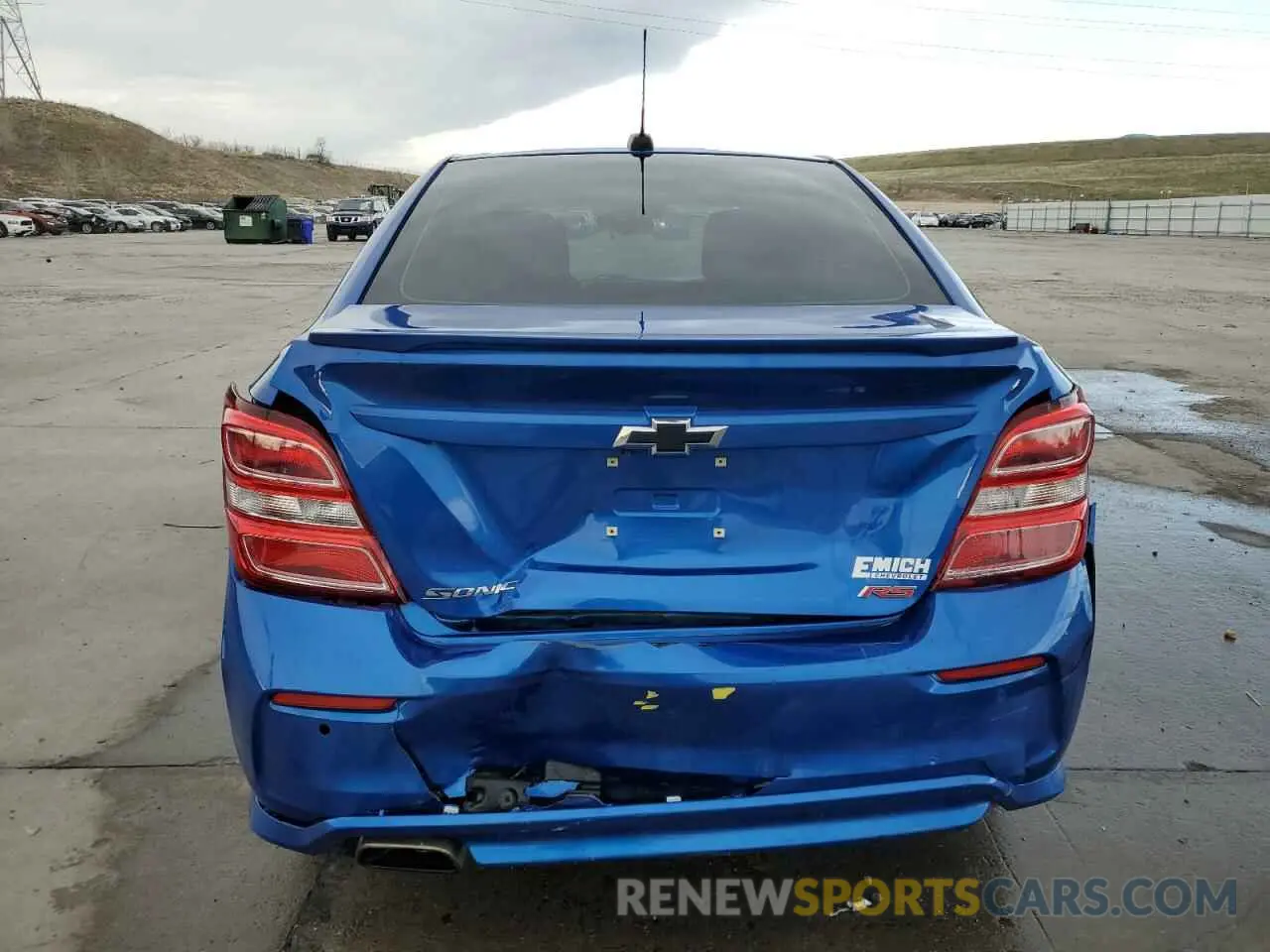 6 fotografías del automóvil dañado 1G1JD5SB3K4148300 CHEVROLET SONIC 2019