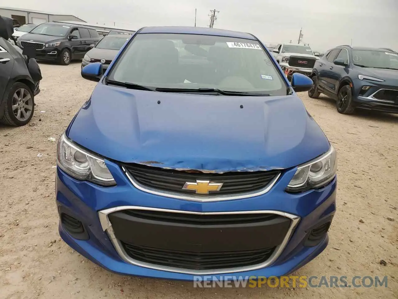 5 fotografías del automóvil dañado 1G1JD5SB7K4134352 CHEVROLET SONIC 2019
