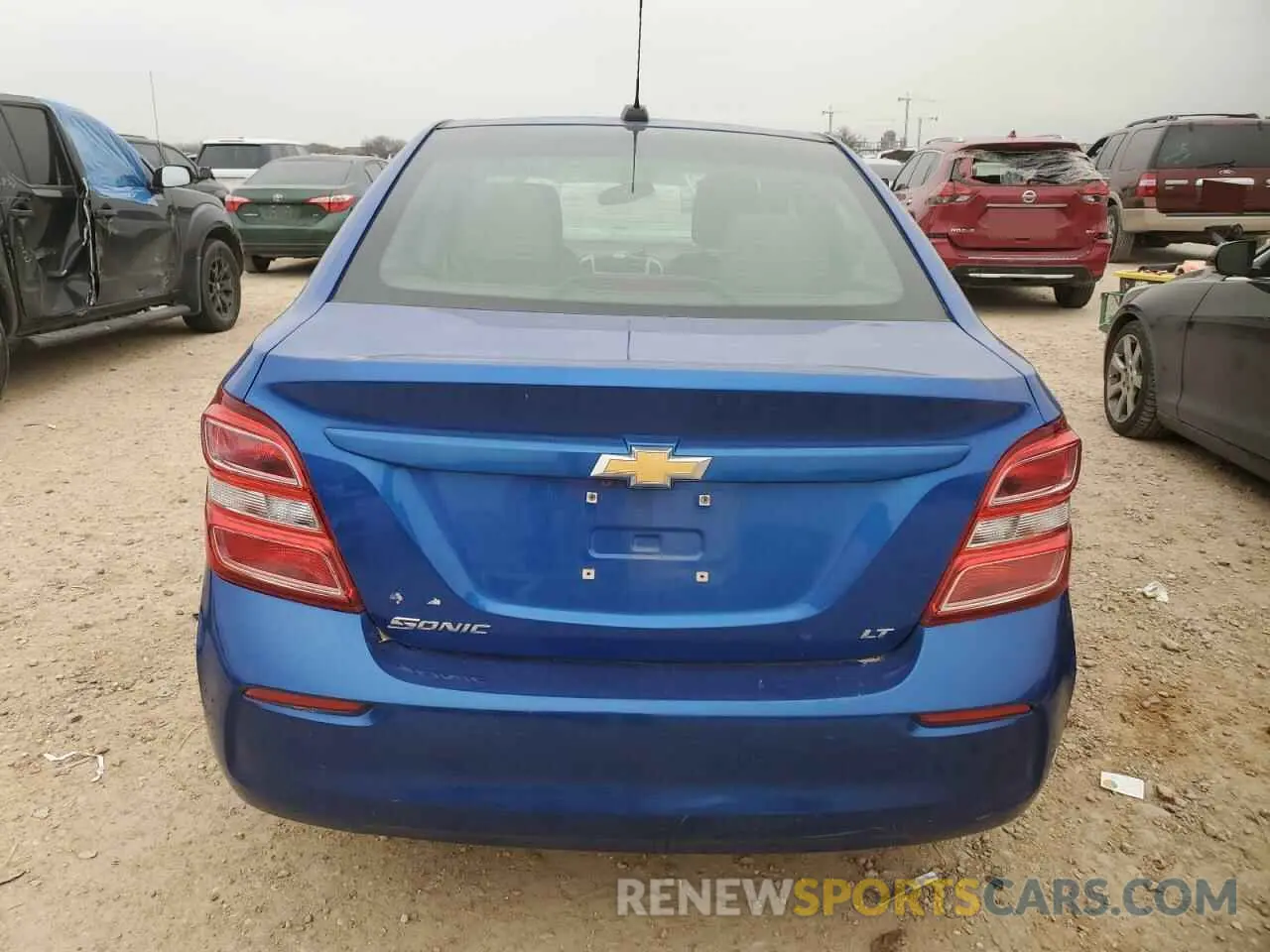 6 fotografías del automóvil dañado 1G1JD5SB7K4134352 CHEVROLET SONIC 2019