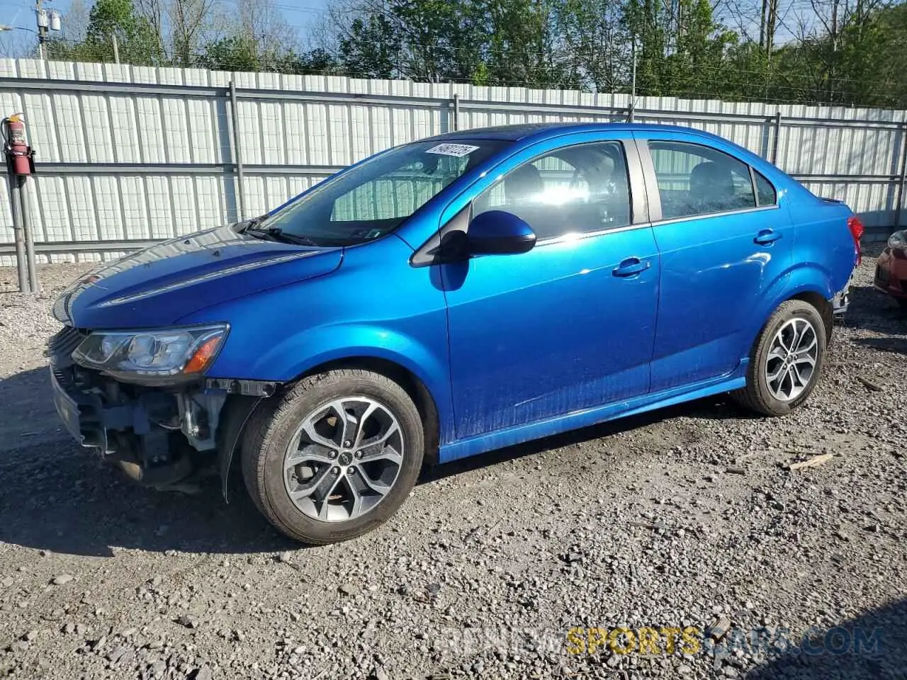 1 fotografías del automóvil dañado 1G1JD5SB8K4114692 CHEVROLET SONIC 2019