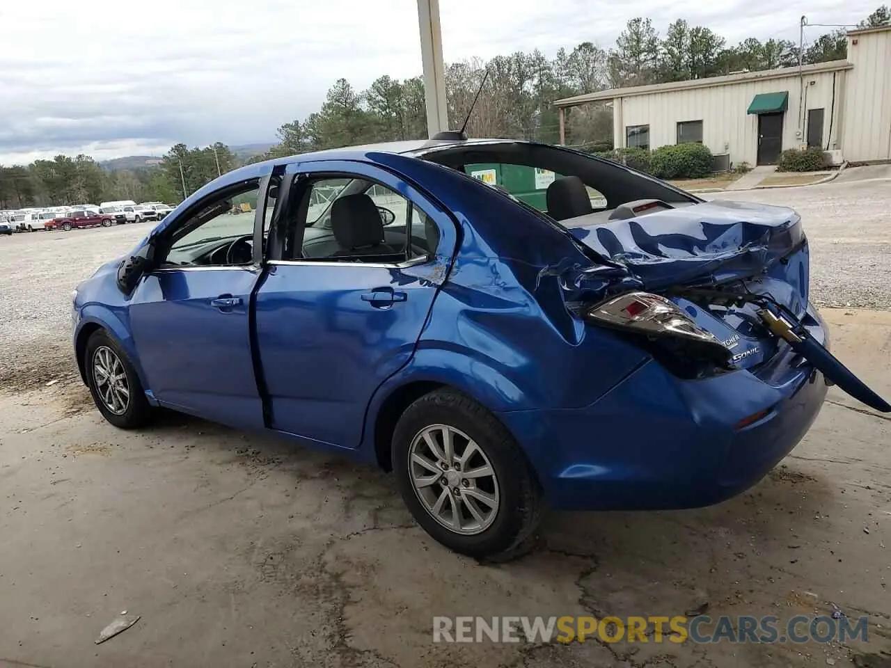 2 fotografías del automóvil dañado 1G1JD5SB9K4148706 CHEVROLET SONIC 2019