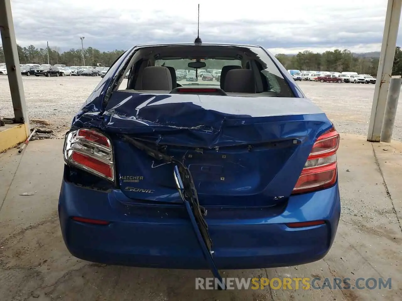 6 fotografías del automóvil dañado 1G1JD5SB9K4148706 CHEVROLET SONIC 2019