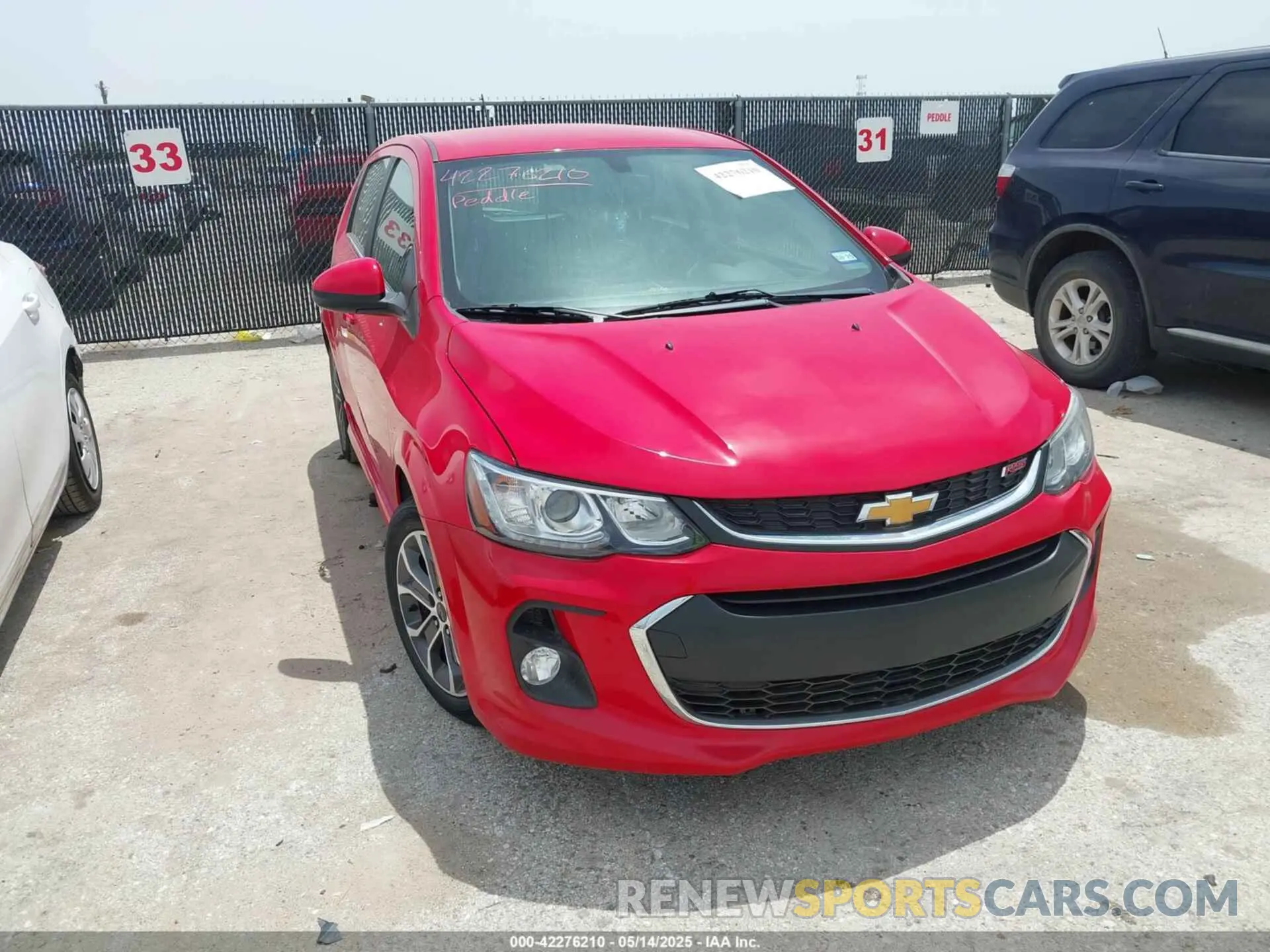 1 fotografías del automóvil dañado 1G1JD6SB4K4133956 CHEVROLET SONIC 2019