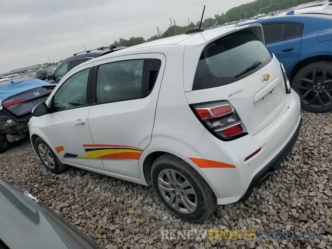 2 fotografías del automóvil dañado 1G1JG6SB5K4128613 CHEVROLET SONIC 2019