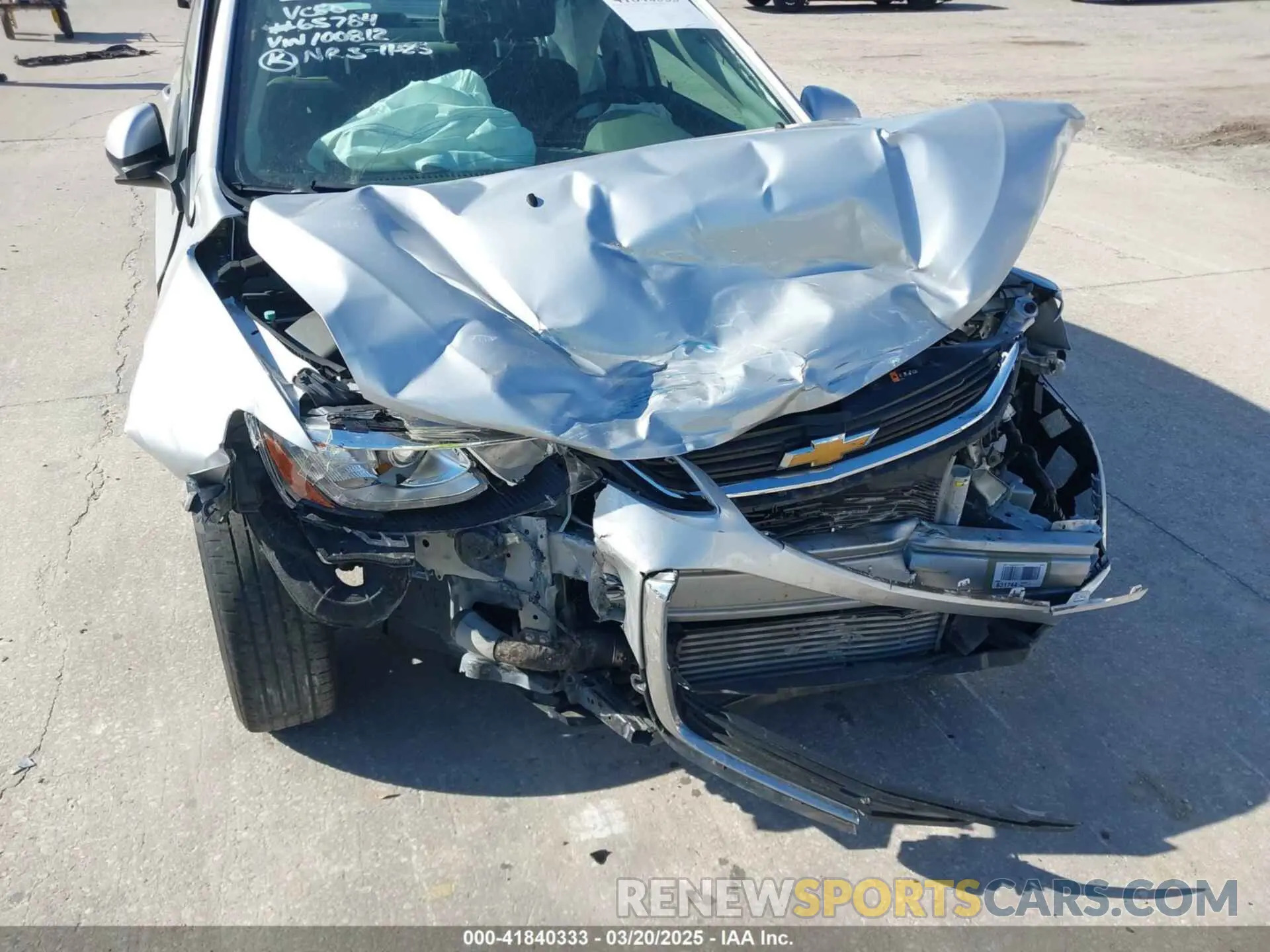 6 fotografías del automóvil dañado 1G1JB5SB0L4100812 CHEVROLET SONIC 2020