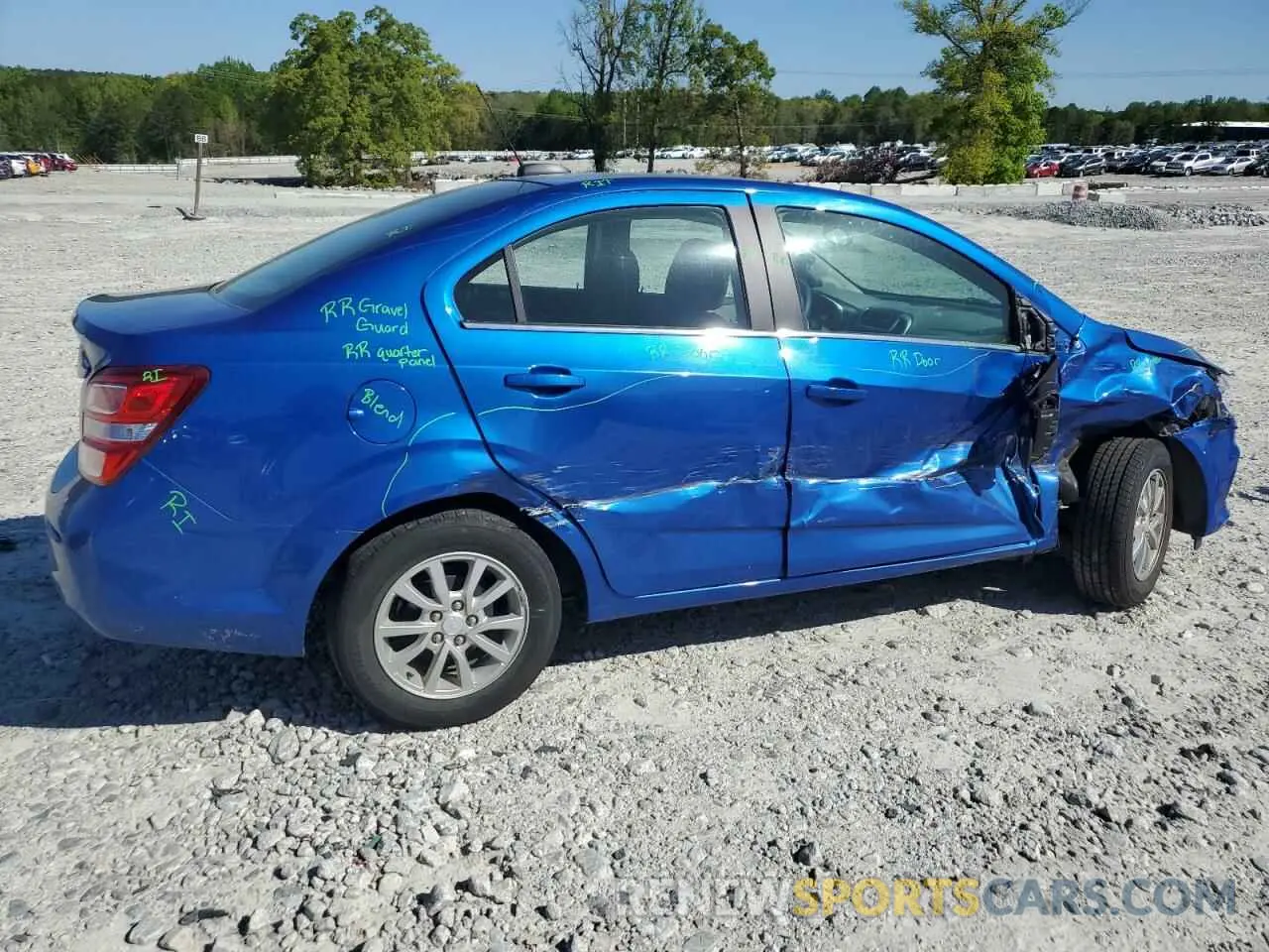 3 fotografías del automóvil dañado 1G1JD5SB0L4143119 CHEVROLET SONIC 2020