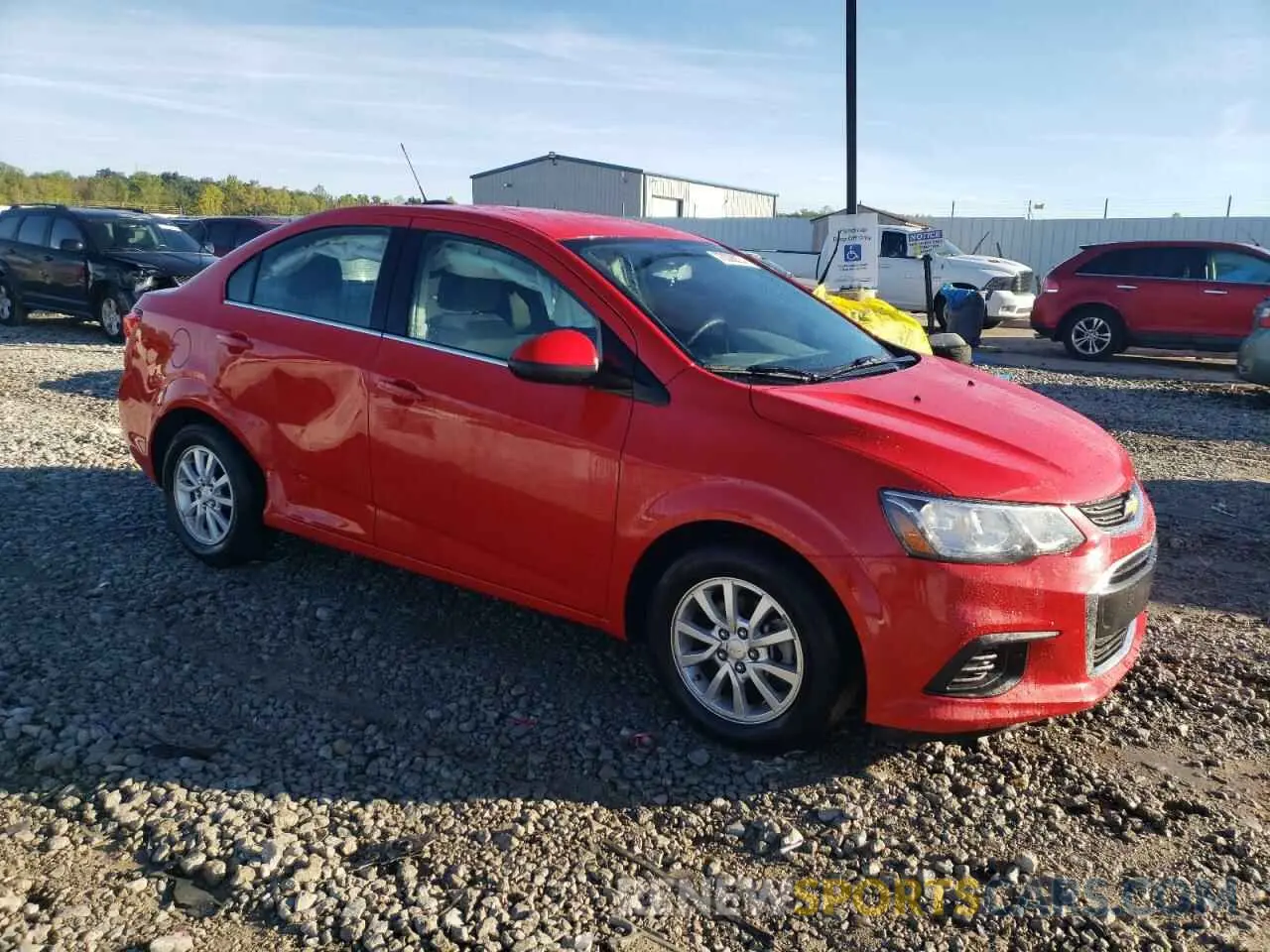 4 fotografías del automóvil dañado 1G1JD5SB1L4104524 CHEVROLET SONIC 2020