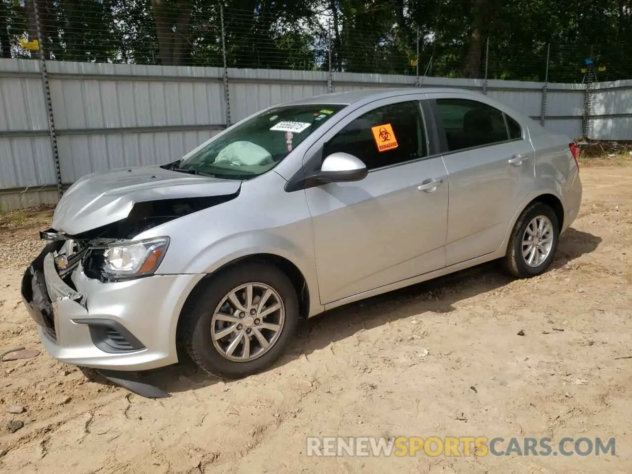 1 fotografías del automóvil dañado 1G1JD5SB3L4101575 CHEVROLET SONIC 2020