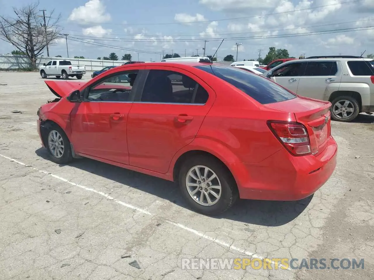 2 fotografías del automóvil dañado 1G1JD5SB8L4103807 CHEVROLET SONIC 2020