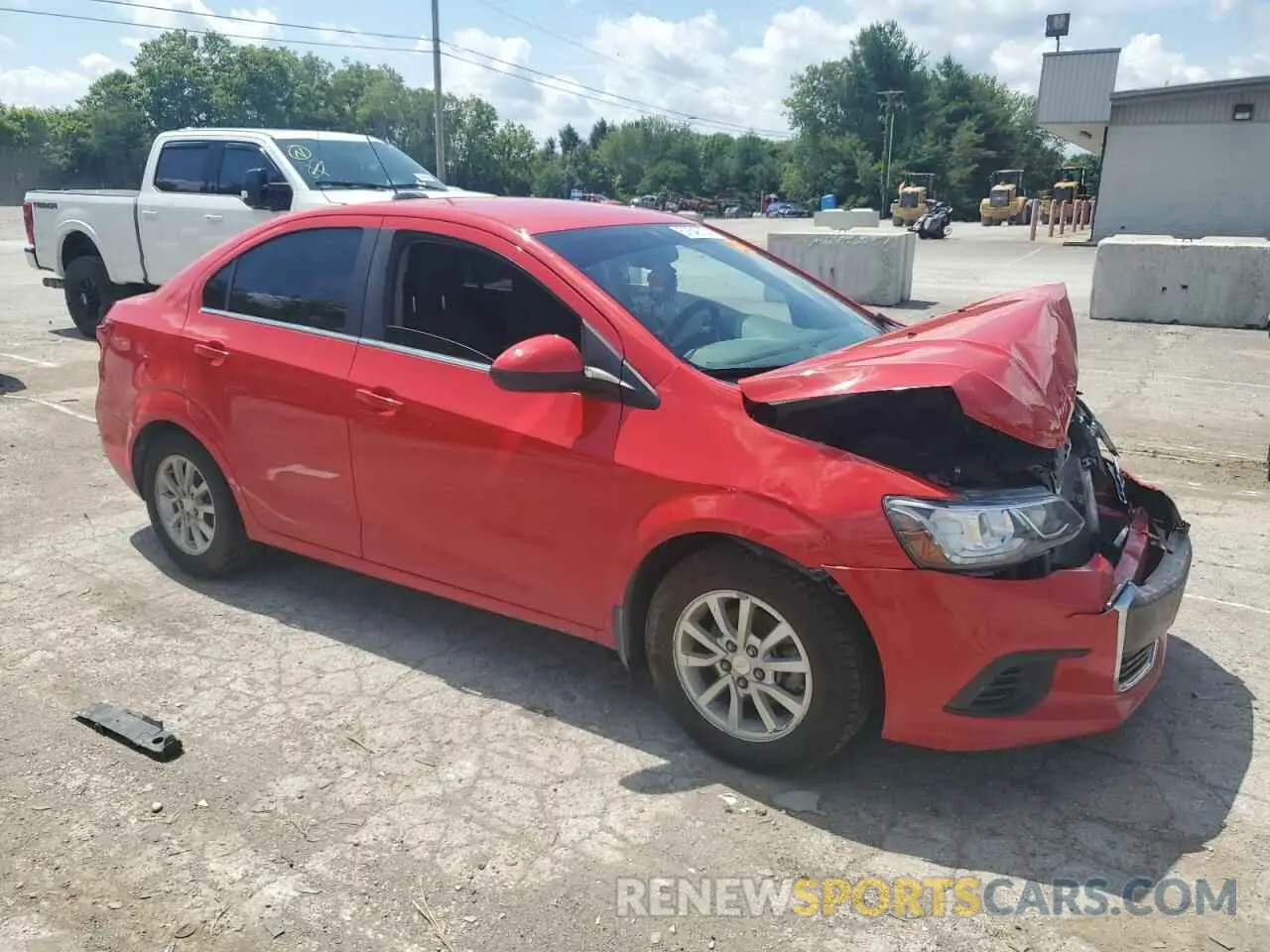 4 fotografías del automóvil dañado 1G1JD5SB8L4103807 CHEVROLET SONIC 2020