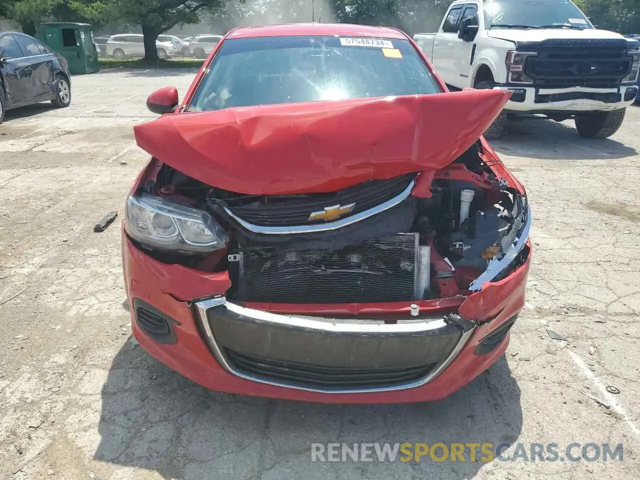 5 fotografías del automóvil dañado 1G1JD5SB8L4103807 CHEVROLET SONIC 2020