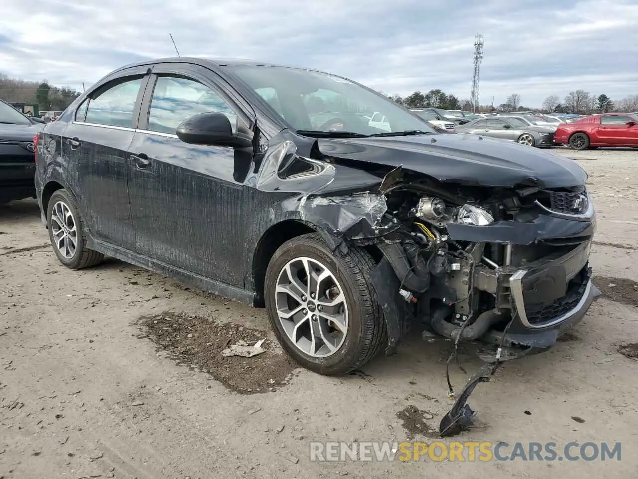 4 fotografías del automóvil dañado 1G1JD5SB9L4124066 CHEVROLET SONIC 2020