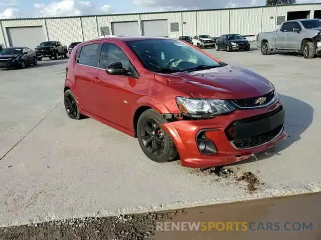 11 fotografías del automóvil dañado 1G1JD6SBXL4137625 CHEVROLET SONIC 2020