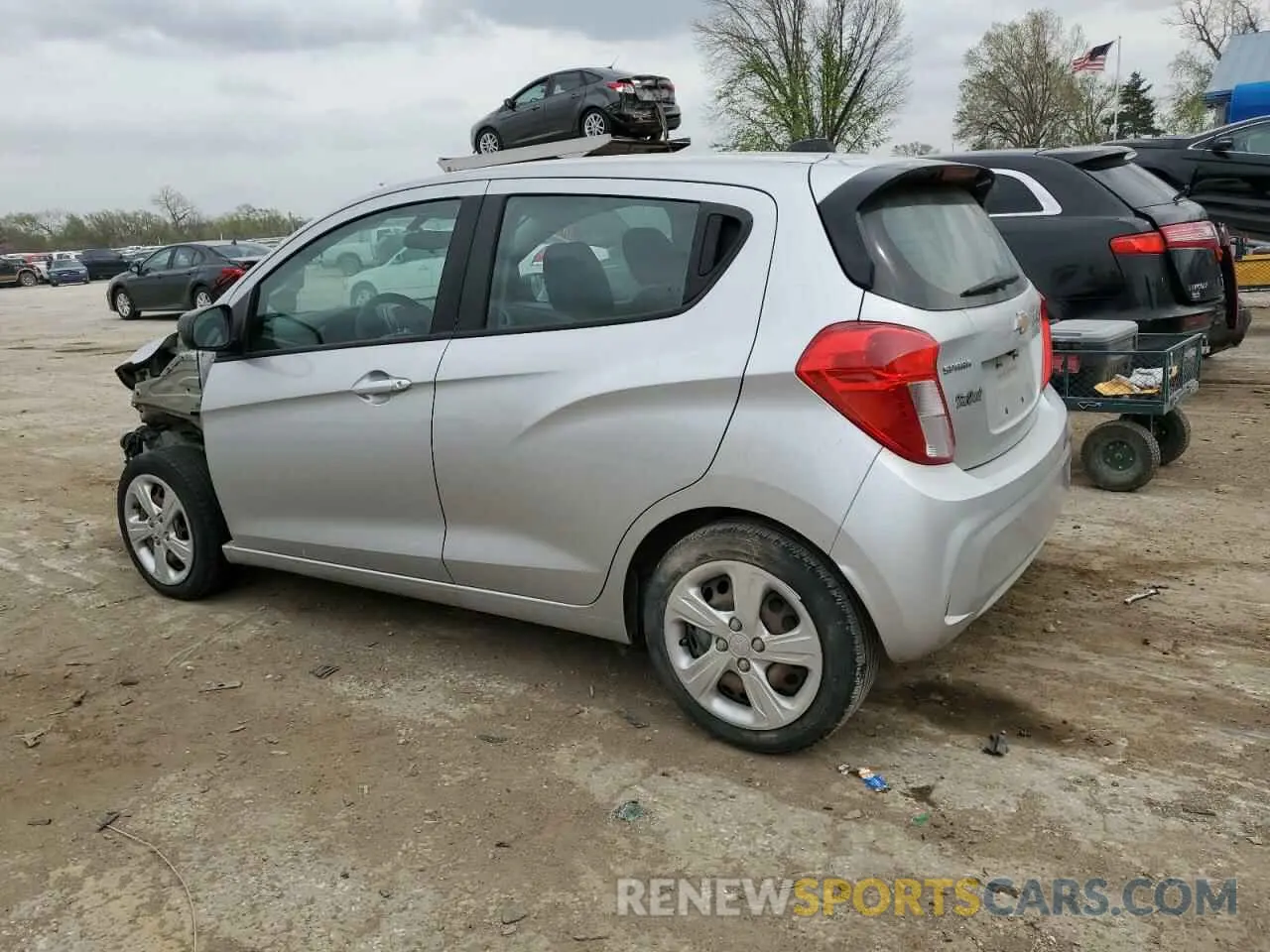 2 fotografías del automóvil dañado KL8CB6SA0KC787395 CHEVROLET SPARK 2019