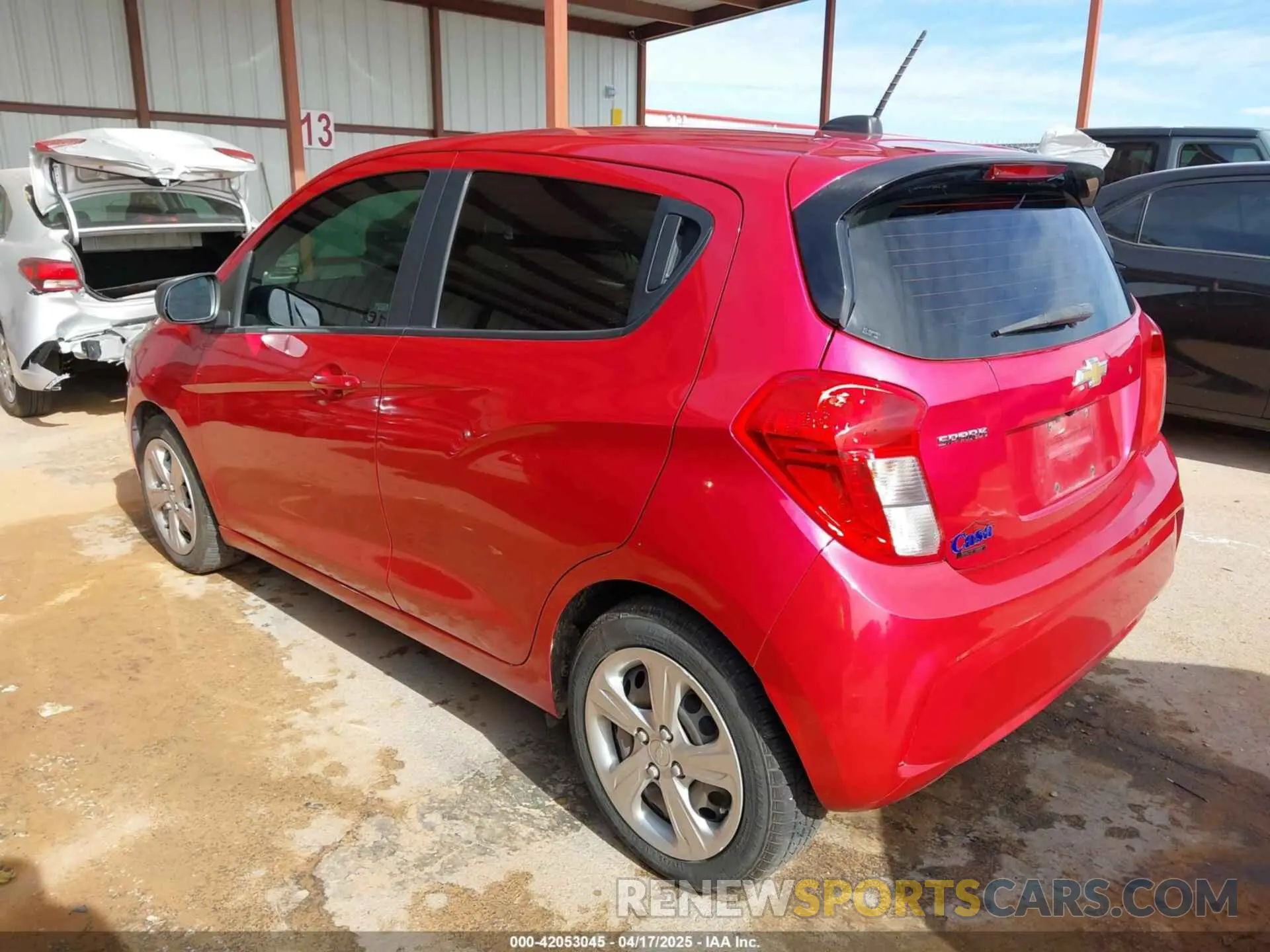 3 fotografías del automóvil dañado KL8CB6SA2KC816752 CHEVROLET SPARK 2019
