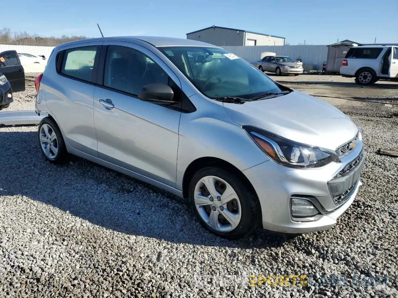 4 fotografías del automóvil dañado KL8CB6SA3KC702453 CHEVROLET SPARK 2019
