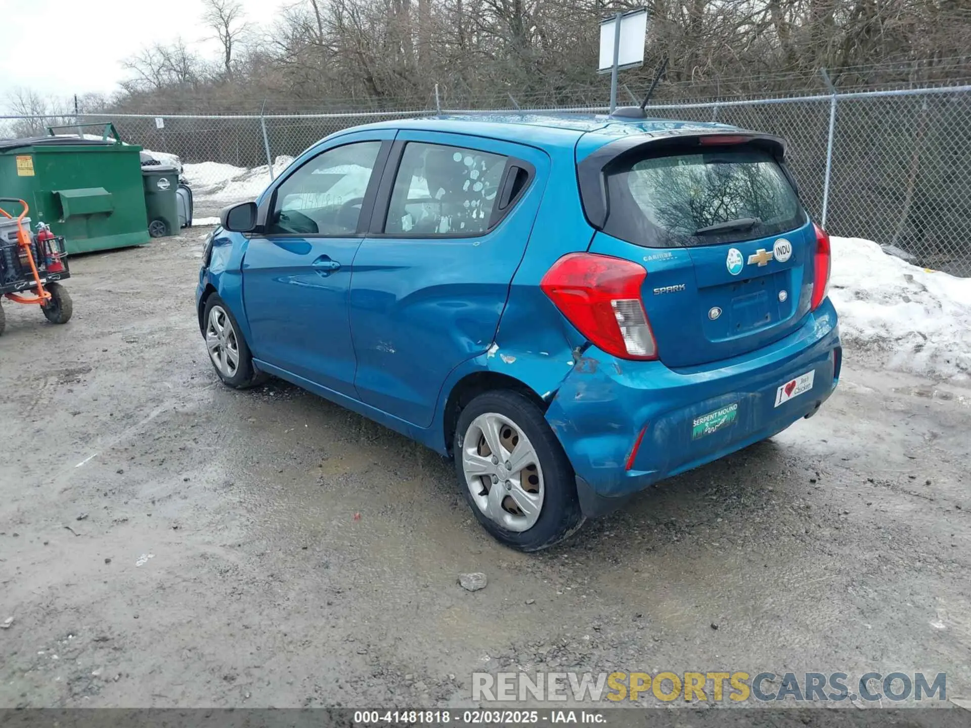 3 fotografías del automóvil dañado KL8CB6SA4KC706530 CHEVROLET SPARK 2019