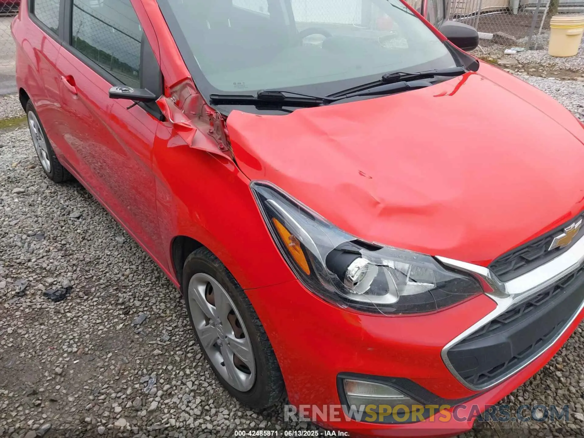 6 fotografías del automóvil dañado KL8CB6SA6KC724687 CHEVROLET SPARK 2019