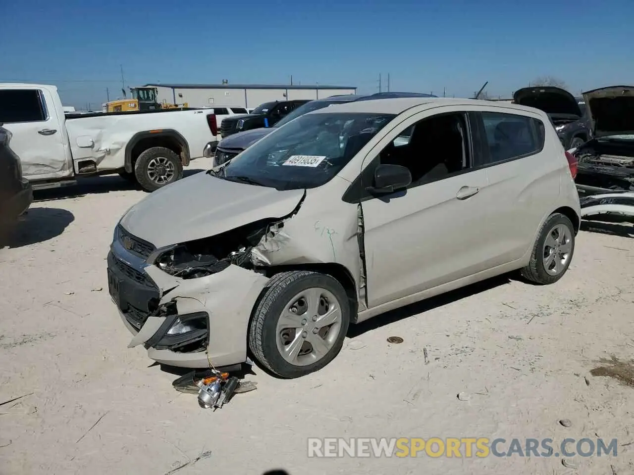 1 fotografías del automóvil dañado KL8CB6SA9KC744741 CHEVROLET SPARK 2019