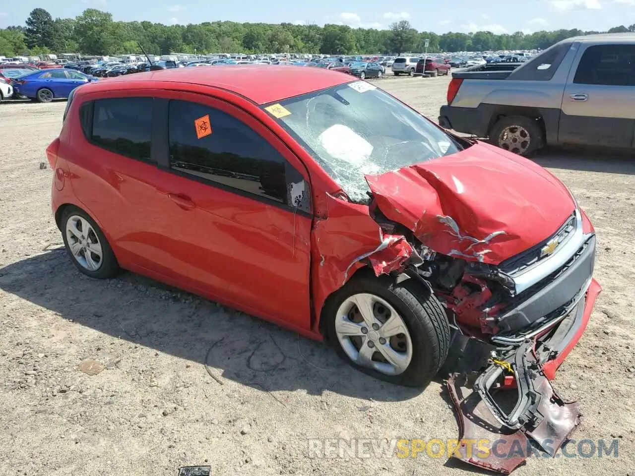 4 fotografías del automóvil dañado KL8CB6SA9KC809734 CHEVROLET SPARK 2019